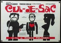 7a007 CUL-DE-SAC Spanish '68 Roman Polanski, Donald Pleasance, cool Lenica art!