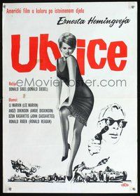 7a011 KILLERS Yugoslavian '64 Don Siegel, Lee Marvin, sexy full-length Angie Dickinson!