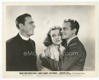 7b103 ANGELS WITH DIRTY FACES 8x10 still '38 Pat O'Brien smiles at James Cagney & Ann Sheridan!