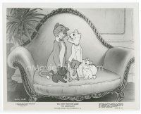 7b105 ARISTOCATS 8x10 still '71 Walt Disney feline jazz musical cartoon, great cute image!