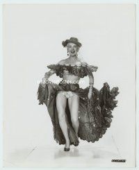 7b126 BETTY GRABLE 8x10 still '54 wearing wildest exotic Carmen Miranda-like dress by Coburn!
