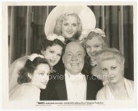7b184 DAMES 8x10 still '34 great close up of Guy Kibbee surrounded by five sexy chorus girls!