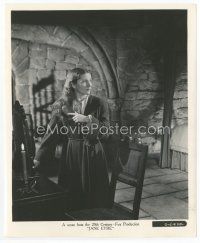 7b318 JANE EYRE 8x10 still '44 close up of Joan Fontaine wearing robe brushing her hair!