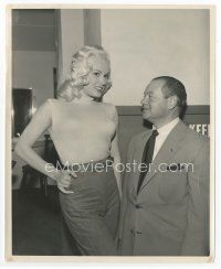 7b374 MAMIE VAN DOREN 8x10 still '57 the sexy star with foreign correspondent Mishel Green!