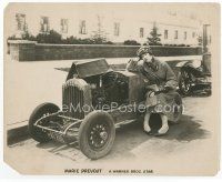7b384 MARIE PREVOST candid 8x10 still '20s great image of the star frowning at her broke down car!