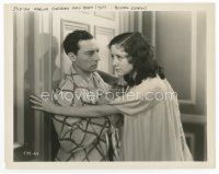 7b424 PARLOR BEDROOM & BATH 8x10.25 still '31 c/u of pretty Joan Peers & Buster Keaton!