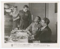 7b447 PUBLIC ENEMY 8x10 still R54 Donald Cook in uniform looks down at brother James Cagney!