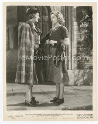 7b454 REBECCA 8x10 still '40 Alfred Hitchcock, full-length Joan Fontaine & Gladys Cooper!