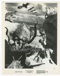 7b565 YOG: MONSTER FROM SPACE 8x10 still '71 special effects image with giant squid & bats!