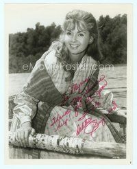 7c195 DEBBIE REYNOLDS signed 8x10 REPRO still '80s portrait in costume from How The West Was Won!