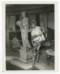 7c204 DONNA DOUGLAS signed 8x10 REPRO still '80s as Elly May about to swim in the cement pond!