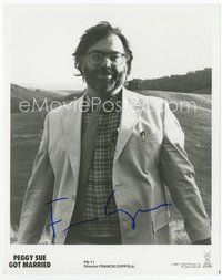 7c216 FRANCIS FORD COPPOLA signed 8x10 REPRO still '00s when he directed Peggy Sue Got Married!