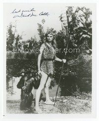 7c232 IRISH MCCALLA signed 8x10 REPRO still '80s as Sheena: Queen of the Jungle with chimp!