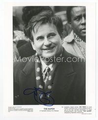 7c246 JOE PESCI signed 8x10 REPRO still '00s smiling portrait in tie & jacket from The Super!