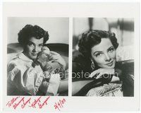 7c256 KATHRYN GRAYSON signed 8x10 REPRO still '83 two great portraits of the pretty actress!