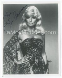 7c269 LONI ANDERSON signed 8x10 REPRO still '80s standing portrait wearing sexy tight dress!