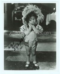 7c308 SHIRLEY TEMPLE signed 8x10 REPRO still '81 cute full-length portrait wearing great outfit!