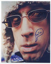 7c161 ANDY DICK signed color 8x10 REPRO still '03 great super close up in wacky hat & glasses!