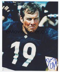 7c200 DENNIS QUAID signed color 8x10 REPRO still '02 close up of the actor in football uniform!