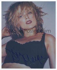 7c201 DINA MEYER signed color 8x10 REPRO still '00s super close up of the sexy actress!