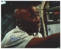 7c202 DON CHEADLE signed color 8x10 REPRO still '01 close up wearing headset from Ocean's Eleven!