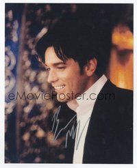 7c214 EWAN MCGREGOR signed color 8x10 REPRO still '01 great smiling close up wearing tuxedo!
