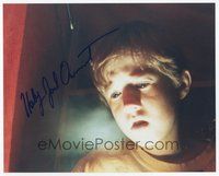 7c227 HALEY JOEL OSMENT signed color 8x10 REPRO still '01 great spooky close up of the child star!
