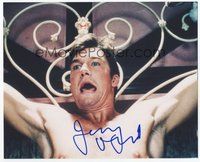 7c240 JERRY O'CONNELL signed color 8x10 REPRO still '03 wacky close up tied to a bed & screaming!