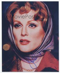 7c252 JULIANNE MOORE signed color 8x10 REPRO still '00s close portrait wearing scarf on her head!