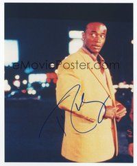 7c314 TAYE DIGGS signed color 8x10 REPRO still '02 waist-high portrait buttoning his jacket!