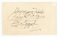 7c159 ROY ROGERS signed index card '90s can be framed and displayed with a repro still!