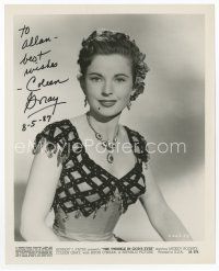 7c029 COLEEN GRAY signed 8x10 still '55 pretty waist-high portrait from The Twinkle in God's Eye!