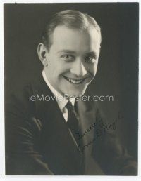 7c030 CONRAD NAGEL signed deluxe 7x9.25 still '30s smiling waist-high portrait in suit and tie!