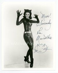 7c266 LEE MERIWETHER signed 8x10 REPRO still '80s as sexy Catwoman with drawn caricature!