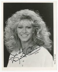 7c105 MARILYN CHAMBERS signed 8x10 still '80s portrait with huge hair & big smile by Ron Vogel!