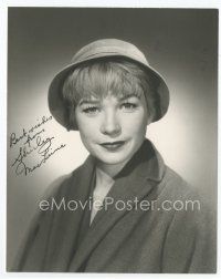 7c135 SHIRLEY MACLAINE signed deluxe 7.5x9.5 still '59 unretouched image at the start of her career