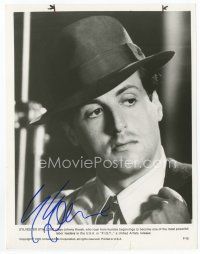 7c139 SYLVESTER STALLONE signed 8x10 still '76 close portrait as Johnny Kovak from F.I.S.T.!