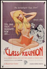 7d157 CLASS REUNION 1sh '72 Ed Wood, sexy schoolgirl is in the swingingest class ever!