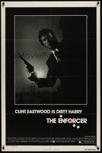 7d256 ENFORCER 1sh '76 photo of Clint Eastwood as Dirty Harry by Bill Gold!