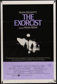 7d265 EXORCIST int'l 1sh '74 William Friedkin, Max Von Sydow, William Peter Blatty horror classic!