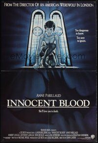 7d441 INNOCENT BLOOD int'l 1sh '92 Casaro art of vampire Anne Parillaud, directed by John Landis!