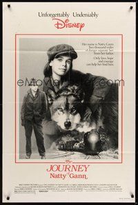 7d469 JOURNEY OF NATTY GANN 1sh '85 Disney, great close up of Meredith Salenger & dog, John Cusack