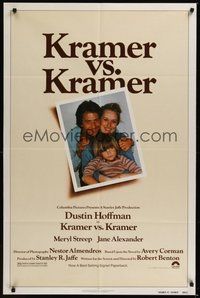 7d488 KRAMER VS. KRAMER 1sh '79 Dustin Hoffman, Meryl Streep, child custody & divorce!