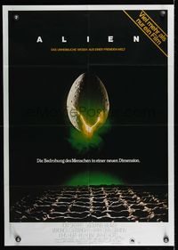 7e067 ALIEN German '79 Ridley Scott outer space sci-fi monster classic, cool hatching egg image!