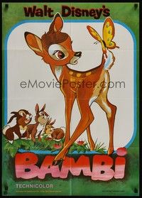 7e080 BAMBI German R70s Walt Disney cartoon deer classic, different art!