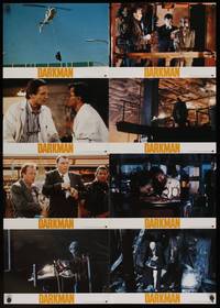 7e055 DARKMAN German LC poster '90 directed by Sam Raimi, cool masked hero Liam Neeson!