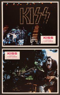 7e850 ATTACK OF THE PHANTOMS 12 French LCs '78 images of KISS, Criss, Frehley, Simmons, Stanley