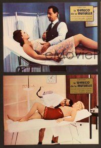 7e855 BE SICK... IT'S FREE 12 French LCs '68 Luigi Zampa's Il Medico Della Mutua, wacky images!