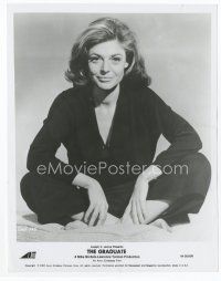 7f052 ANNE BANCROFT 8x10 still '67 wonderful seated smiling portrait from The Graduate!
