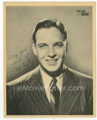 7f006 BOB CROSBY 8x10 Decca Records still '40s head & shoulders portrait in suit & tie!